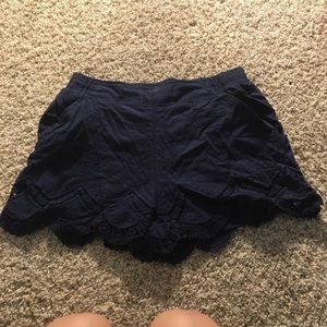 Dark blue cloth shorts